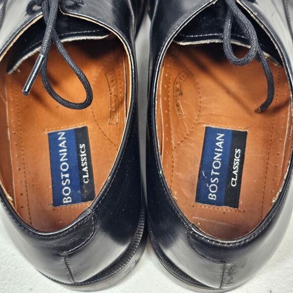 Vintage Bostonian Classics First Flex Black Lace Up Derby Shoes Men's 9.5 M - Picture 8 of 10